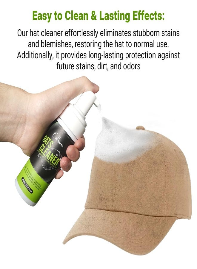 Calvana 4-in-1 Professional Hat Cleaning Kit, Quick-drying Cap Saver Cleaner, for Baseball Caps,Cowboy Hat, Felt Hat, Safe for Cotton, Wool, Polyester, 5oz Solution, Includes Towel and Brush - Image 3